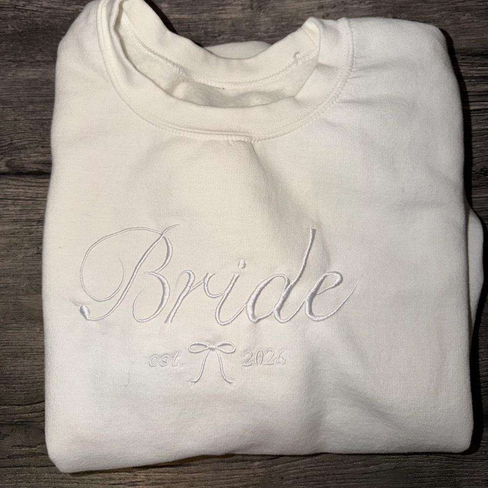 Embroidered Bride Crewneck